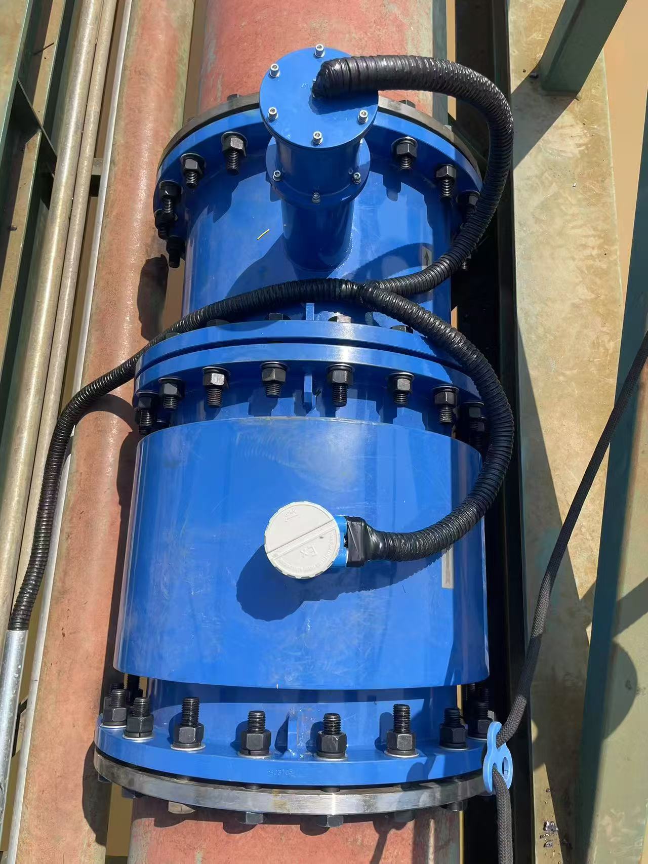 廣西南寧某現(xiàn)場DN500非滿管流量計(jì)測泥漿